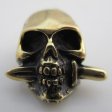 (image for) Knife Skull Totenkopf Death's Head in Brass By Sirin