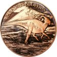 (image for) Parasaurolophus ~ Dinosaur 1 oz .999 Pure Copper Round