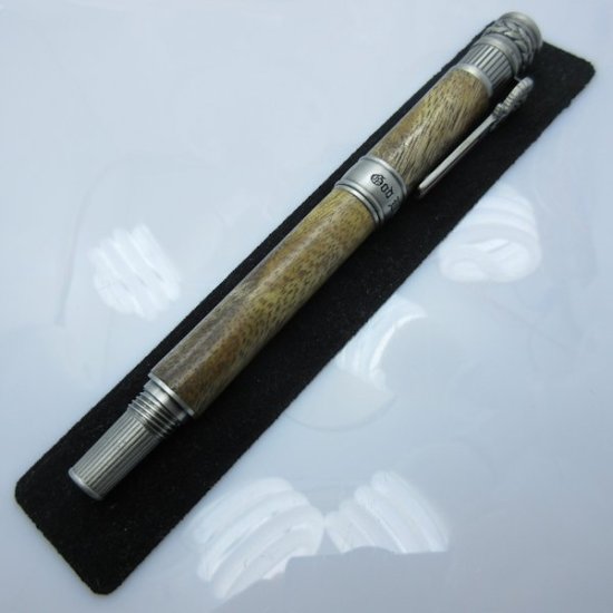 (image for) American Patriot Rollerball Pen in (Mahogany) Antique Pewter