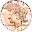 (image for) Peace Dollar Design (Golden State Mint) 1 oz .999 Pure Copper Round