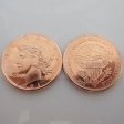 (image for) Peace Dollar Design (Golden State Mint) 1 oz .999 Pure Copper Round