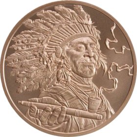 Peace Pipe #121 (2019 Silver Shield - Mini Mintage) 1 oz .999 Pure Copper Round