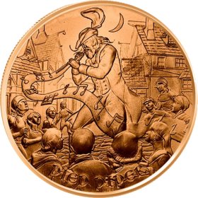 The Pied Piper #2 (Medieval Legends Series) 1 oz .999 Pure Copper Round 