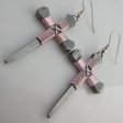 (image for) Nail Cross Earrings in Pink By Mr. Willie Hess