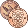 (image for) Police - To Protect and Serve 1 oz .999 Pure Copper Round