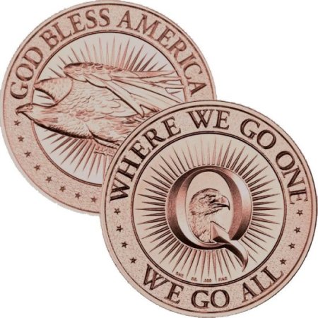 (image for) Q ~ Where We Go One, We Go All 1 oz .999 Pure Copper Round (Intaglio Mint)