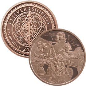 Quadrivium #96 (2019 Silver Shield - Mini Mintage) 1 oz .999 Pure Copper Round