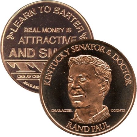 (image for) Rand Paul (AOCS) (2011) 1 oz .999 Pure Copper Round