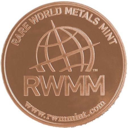 (image for) Rare World Metals - RWMM 1 oz .999 Pure Copper Round
