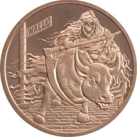 (image for) Rate Reaper #105 (2019 Silver Shield - Mini Mintage) 1 oz .999 Pure Copper Round