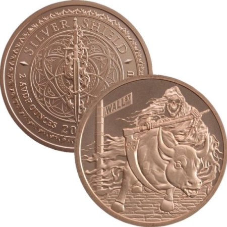 (image for) Rate Reaper #105 (2019 Silver Shield - Mini Mintage) 1 oz .999 Pure Copper Round