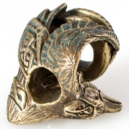 (image for) Raven Bead in Brass by Russki Designs