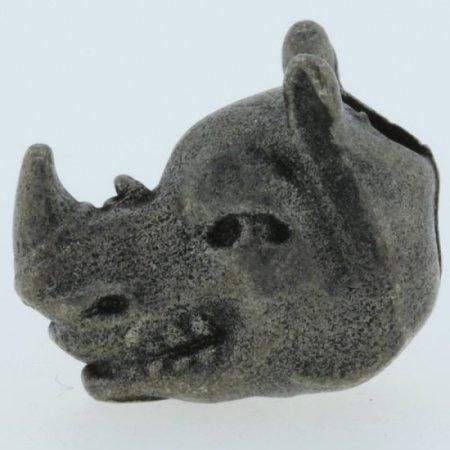 (image for) Rhino Bead in Pewter by Marco Magallona