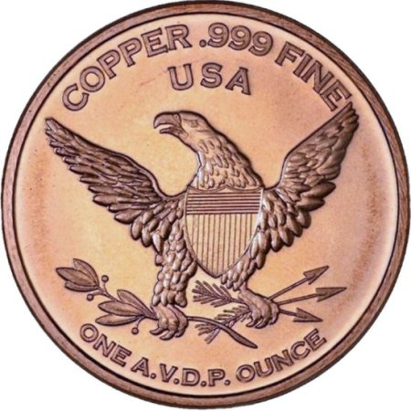 (image for) African Wildlife Rhinoceros 1 oz .999 Pure Copper Round