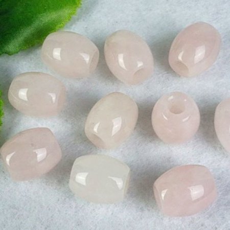 (image for) Rose Quartz Gemstone Beads (Set of 2 Beads)