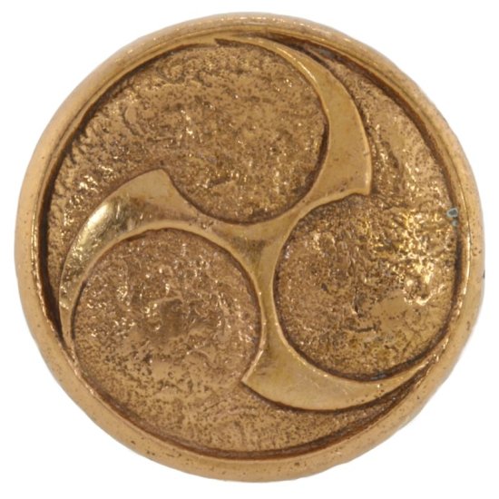 (image for) Raijin Shield Cord Button in Copper by Covenant Everyday Gear