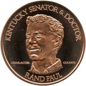 Rand Paul (AOCS) (2011) 1 oz .999 Pure Copper Round