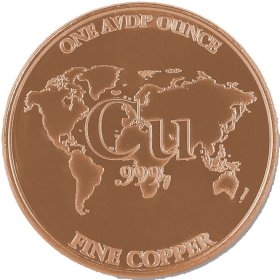 Rare World Metals - RWMM 1 oz .999 Pure Copper Round