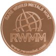 (image for) Rare World Metals - RWMM 1 oz .999 Pure Copper Round