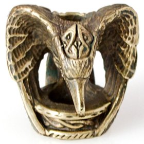 Raven Bead in Brass by Russki Designs