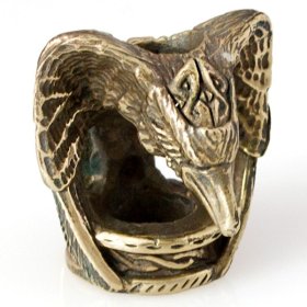 Raven Bead in Brass by Russki Designs