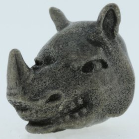 Rhino Bead in Pewter by Marco Magallona