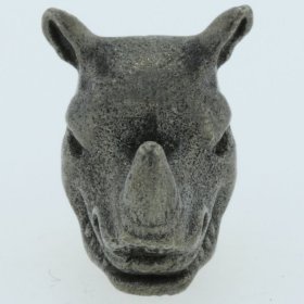 Rhino Bead in Pewter by Marco Magallona