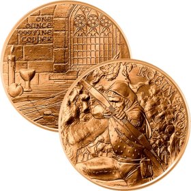 (image for) Robin Hood #1 (Medieval Legends Series) 1 oz .999 Pure Copper Round 