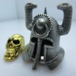 (image for) Riddle Of Steel Helmet With Thulsa Skull Silver/Gold By Bad Azz Beads