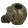 (image for) Rose Skull Bead in Solid Oil Rubbed Bronze by Schmuckatelli Co.