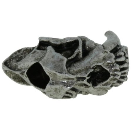 (image for) Sabretooth Bead in Antique Rhodium Finish by Schmuckatelli Co.