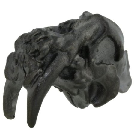 (image for) Sabretooth Bead in Hematite Matte Finish by Schmuckatelli Co.