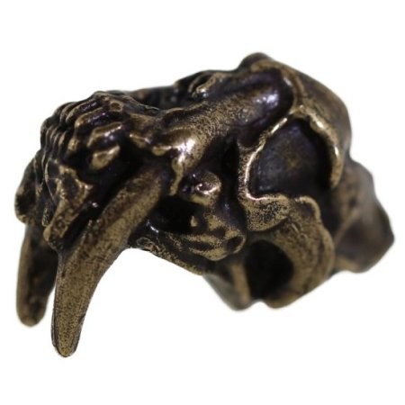 (image for) Sabretooth Bead in Solid Oil Rubbed Bronze by Schmuckatelli Co.