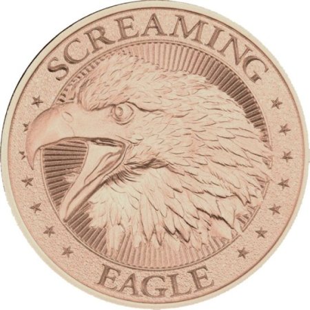 (image for) Screaming Eagle 1 oz .999 Pure Copper Round (Intaglio Mint)