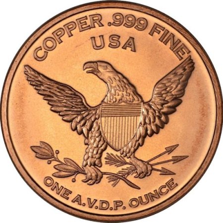 (image for) Trade Dollar Design (Private Mint) 1 oz .999 Pure Copper Round