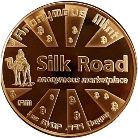 (image for) Bitcoin - Silk Road 1 oz .999 Pure Copper Round