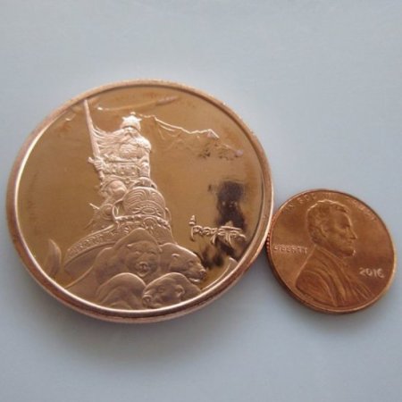 (image for) Silver Warrior 1 oz .999 Pure Copper Round