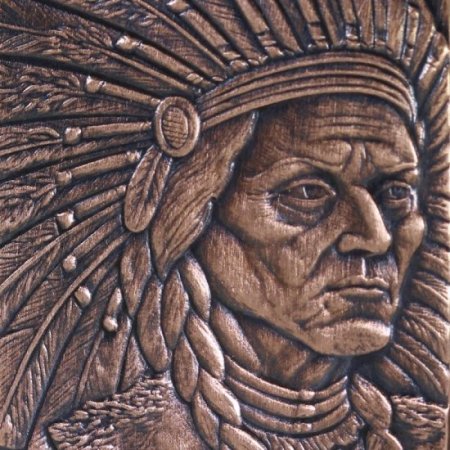 (image for) Sitting Bull Copper Dog Tag Necklace