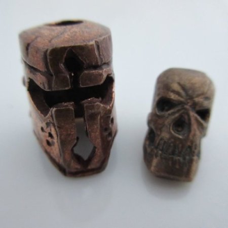 (image for) Skullhelm (2 piece) in Copper by Sosa Beadworx