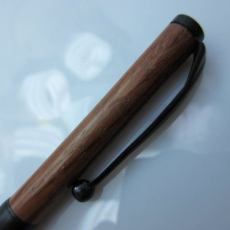 (image for) Slimline Twist Pen in (East Indian Rosewood) Black Enamel