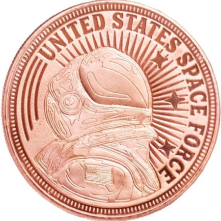 (image for) Donald J. Trump ~ Space Force (Disme) 1 oz .999 Pure Copper Round