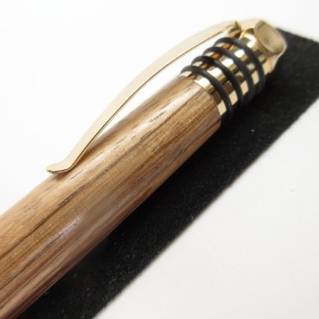 (image for) Spartan Click Pen in (Zebrawoodk) 24K Gold