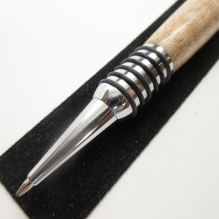 (image for) Spartan Click Pen in (Red Oak) Chrome