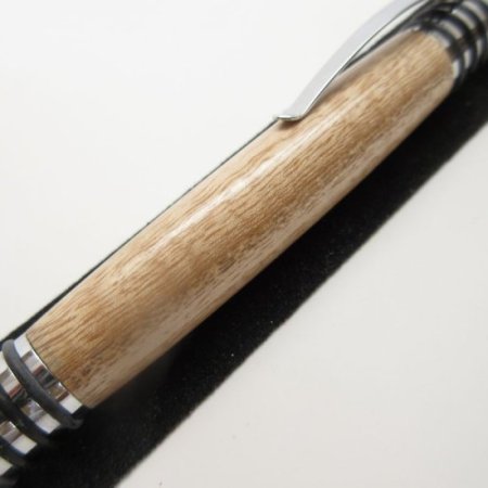 (image for) Spartan Click Pen in (Red Oak) Chrome