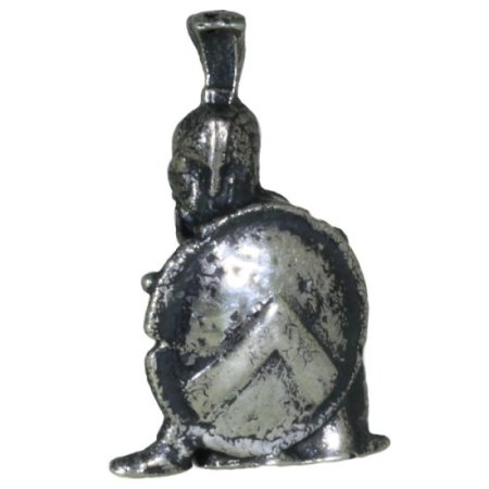 (image for) Spartan Warrior Bead in Nickel Silver by Russki Designs