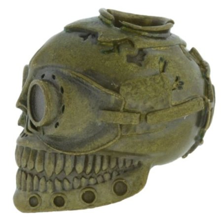 (image for) Steampunk Skull Helmet In Brass By Techno Silver