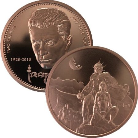 (image for) Swordsman of Mars 2 oz .999 Pure Copper Round