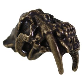 Sabretooth Bead in Solid Oil Rubbed Bronze by Schmuckatelli Co.