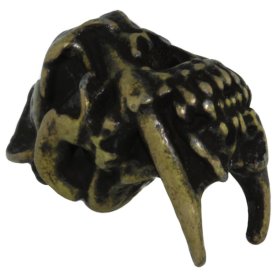 Sabretooth Bead in Roman Brass Oxide Finish by Schmuckatelli Co.