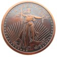 (image for) Saint Gaudens 1 oz .999 Pure Copper Round (Presston Mint) (Black Patina)